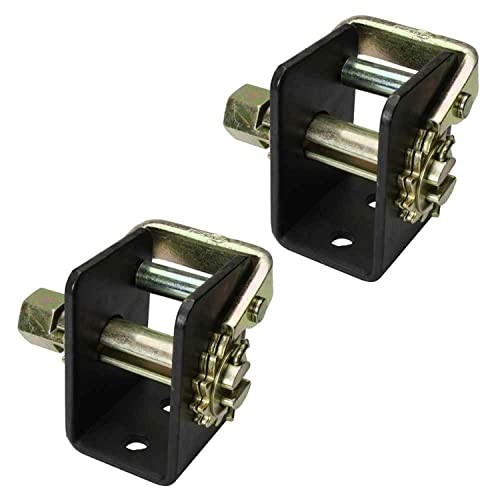 Left Lashing Winches For Flatbed Trailer (2-Pack), 2 Inch Winch Holds Up 3