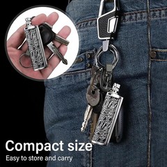 Permanent Match Keychain Lighter,Keychain Flint Metal Matchstick Fire Starter
