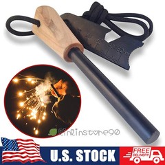 1~5pc Emergency Fire Starter Flint & Steel Striker Bushcraft Waterproof Survival
