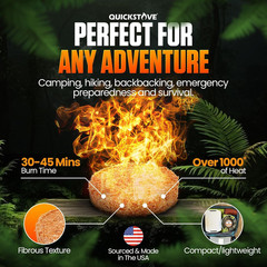 Fire Starters (20 Pack) – Waterproof Emergency Fuel Disks for Camping Essentials