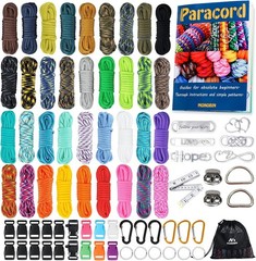Paracord Combo Kit – 36 Colors, Multifunction Ropes & Accessories for Crafts