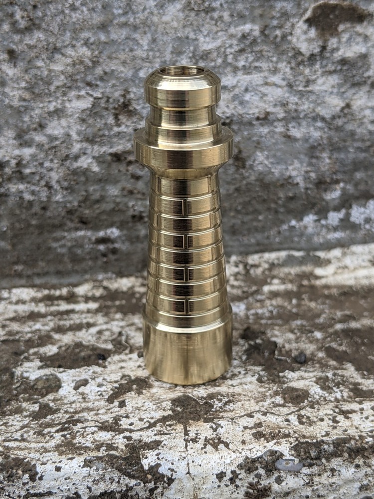 Machined Solid Brass Lighthouse Lanyard Bead Knife Paracord
