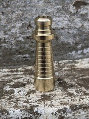 Machined Solid Brass Lighthouse Lanyard Bead Knife Paracord