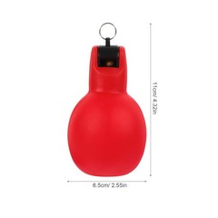 2 Pcs Camping Hiking PVC Whistle Hand Squeeze Portable Outdoor Survival