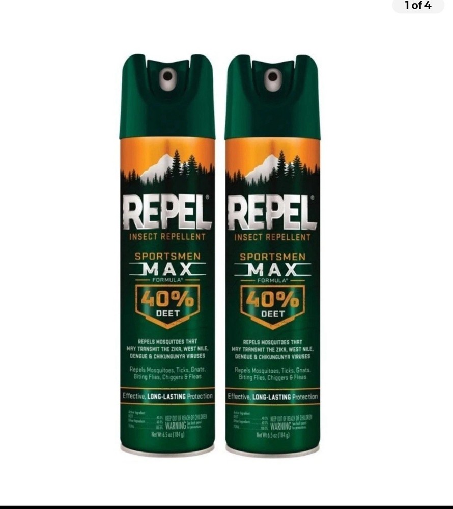 2 ~ Repel Insect Liquid Repellent Sportsmen Max Effective Formula 40% DEET 6.5oz