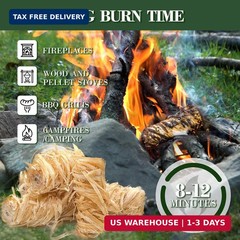 36PCS Fire Starter-Natural Fire Starters for Campfires, BBQ, Fireplaces, Barbecu