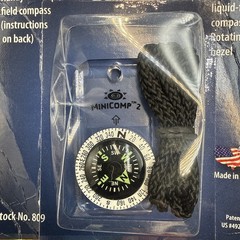Compass: Mini-Comp II w/Lanyard MICRO Orienteering w/Rotating Bezel, Sun Company