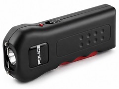 POLICE Stun Gun 512-700 BV Rechargeable LED Flashlight Black