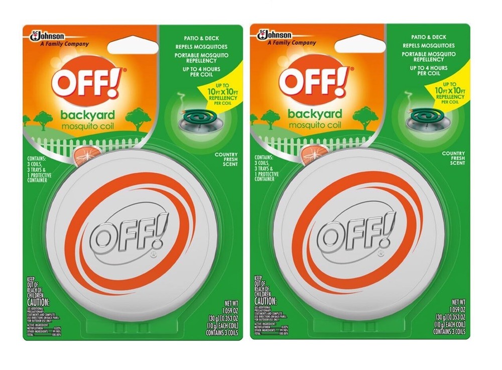 2~OFF! Backyard Mosquito Coil Country Fresh Scent Repels Up To 4 Hours 1.059 oz