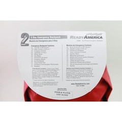 72 Hour Emergency Kit 2-Person Survival Go-Bag First Aid Food Water Blankets
