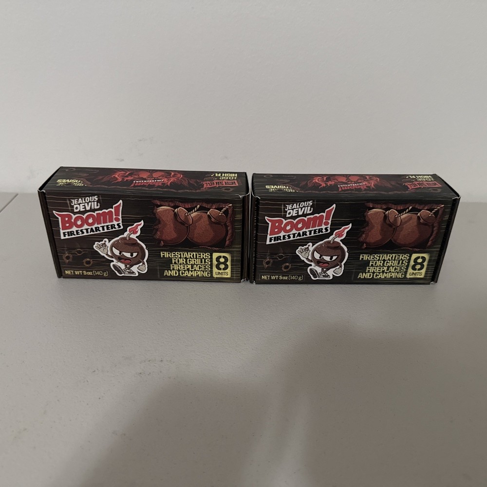 Jealous Devil Boom Firestarter For Grills Fireplaces And Camping 8-Units(2X)