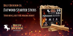 10lb Natural Fatwood Fire Starter Sticks | Easy Ignition for Campfires, BBQ, Fir