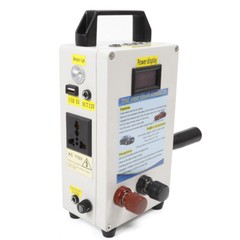 110V Hand Crank Generator Emergency USB Charger Camping Outdoor Survival LED