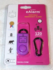 New B A S U eAlarm Personal Emergency Smart Alarm in purple