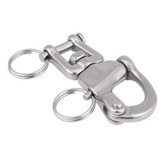 316 Stainless Steel Jaw Swivel Snap Shackle Sailboat Spinnaker Clasps 70mm