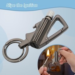 Permanent Match Lighter, 3-in-1 Survival Fire Starter Kit with Bottle Opener ..,
