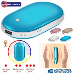 Portable Hand Warmer 5000mAh Power Bank Rechargeable Pocket Warmer Double-Sided