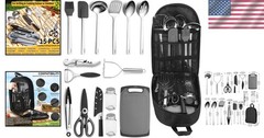 Lightweight and Portable 15-Piece Camping Cooking Set – Ideal Gift for Campers