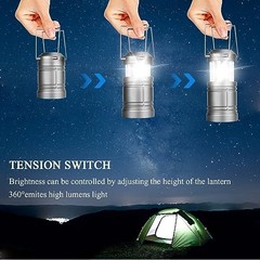 LED Camping Lantern – Battery Powered Hanging Lantern for Outdoor Camping