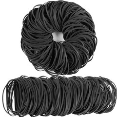 AMUU Black Tactical Rubber Bands Size 33 – 200 Pieces for Office