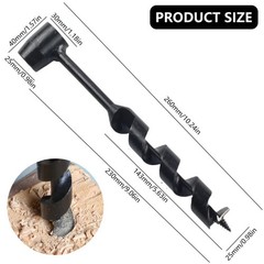 Bushcraft Survival Hand Drill Carbon Steel Manual Outdoor Camping Settlers Tool