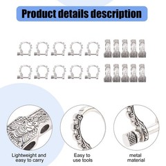 Paracord Buckles Bow Clasps Pin Anchor Shackle Adjustable Shackles5681