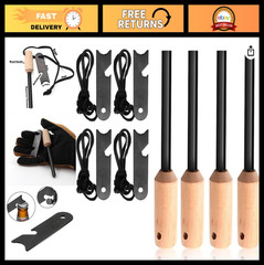 4 Pack Ferro Rod Fire Starter with Multi Tool Striker Flint & Steel – Survival G