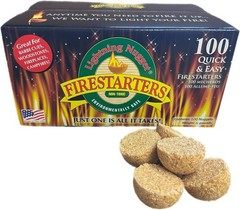 200 Count Natural Pine Wood Fire Starters for Wood Stoves Fire Pits Barbecues