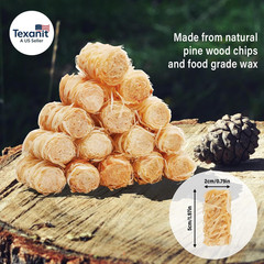 Fire Starter(32Pcs), Natural Charcoal Starters, Firestarters for Indoor Fireplac