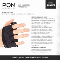 Pepper Spray Runner Model – Max Strength OC Spray – Medium-Large Two Pack