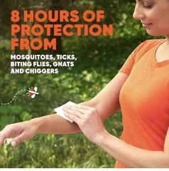 OFF! Deep Woods Mosquito and Insect Repellent Wipes 12 Pack