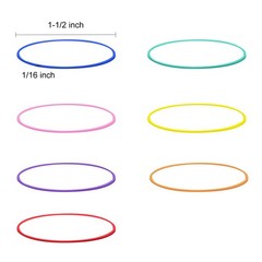JIKIOU Multicolor Rubber Bands for School 280Pcs-Multicolor-1.5 x 1/16inch