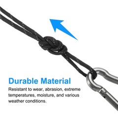 100FT 550 Paracord, 4mm 7 Strand Reflective Parachutes Cord Spool, Black