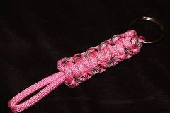 New Paracord Keychain – pink camo, pink #P1