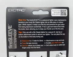 Exotac fireSLEEVE Ruggedized Waterproof Lighter Case – ORANGE