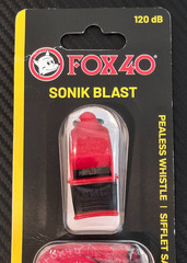 Fox40 Sonik Blast CMG + Lanyard Pealess Whistle 120dB Red #9203-3708