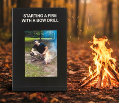 BD1 STARTING A FIRE WITH A BOW DRILL STEP BY STEP VERY DETAILED FIRE STARTER