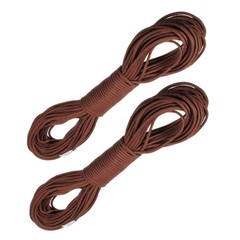 2Pcs Reusable Parachute Lanyard Cord Rope Brown High Strength for Camping Gear