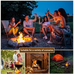 Larger Charcoal Chimney Starter with 60Pcs Charcoal Starter, Coal Chimney Sta…