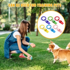42 Pcs Sport Whistle with Bracelet, 6 Colors Loud Plastic Whistles with Stret…