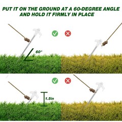 Hicarer 40 Pcs 12 Inch Tent Stakes Screw in Camping Luminous White