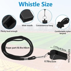 10-Pack Whistle Emergency Set – Lifeguard Whistle, Whistles Bulk for Coaches,…