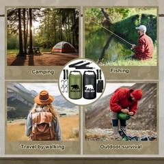 Foilswirl 2 Sets Bear Food Bag for Camping Food Hanging System Includes 2 Wat…