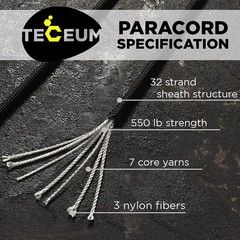5/32″ Paracord Rope 1000 – 1000ft / 200ft / 100ft / 50ft – Tactical Parachute