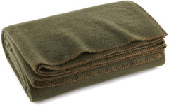 Ever Ready First Aid Olive Drab Green Warm Fire Retardant Blanket, 66″ X 90″