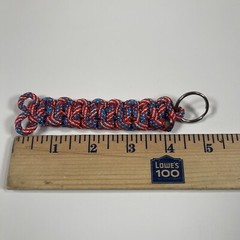 Handmade Braided Paracord Keychain Multicolor