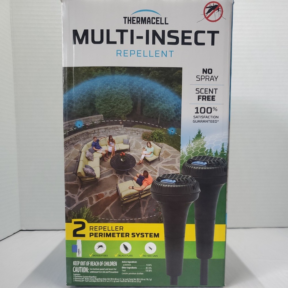 New In Box Thermacell Multi-Insect Perimeter Repeller System (2 In 1 Pack)
