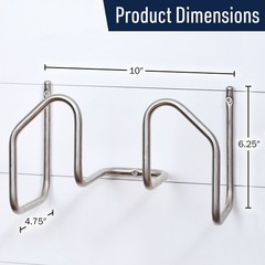 Garden Hose Holder Wall Mount Rust-Resistant Water Hose Hanger Hook for 100ft