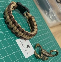 Sparrow’s Handmade Tactical Cobra Weave Style Paracord Bracelet