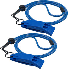 Blue Whistle 120Db Loud Safety & Emergency Whistle with Lanyard